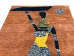 Terracotta Silhouette Figurative Boujad Rug - Image 8