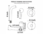 Unlacquered Brass Wall Mounted Faucet - Image 2