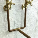 Antique Copper Wall Mount Faucet Sink