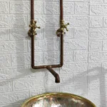 Antique Copper Wall Mount Faucet Sink - Image 3