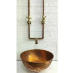 Antique Copper Wall Mount Faucet Sink - Image 4