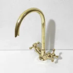 Brass Gooseneck Faucet Single Hole - Image 3
