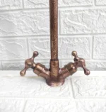 Copper Gooseneck Faucet with Engraved Design - Image 3