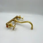 Curved Wall Mount Faucet With Valve - Image 2