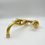 Curved Wall Mount Faucet With Valve - Image 3
