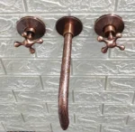 Engraved Copper Wall Mounted Faucet - Image 3