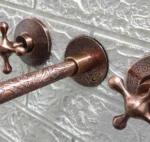 Engraved Copper Wall Mounted Faucet - Image 4