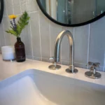 Matte Nickel Bathroom Sink Faucet - Image 2