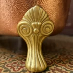 Antique Brass Hammered Bathtub - Image 4