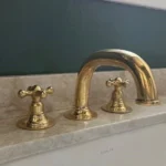 Unlacquered Brass Deck Mounted Sink Faucet - Image 2