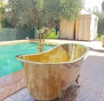 Unlacquered Brass Tub Filler - Image 2