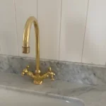Unlacquered Brass Gooseneck Faucet