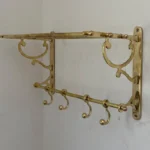 Unlacquered Brass Moroccan Towel Rack
