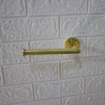 Unlacquered Brass Wall-Mount Toilet Paper Holder - Image 2