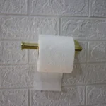 Unlacquered Brass Wall-Mount Toilet Paper Holder - Image 3