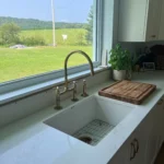 Antique Brass Bridge Kitchen Faucet - Image 6