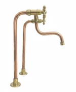 Unlacquered Brass and Copper Kitchen Faucet - Image 3