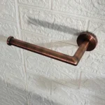Brushed Copper Wall-Mount Toilet Paper Holder