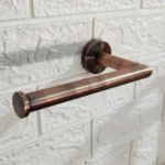 Brushed Copper Wall-Mount Toilet Paper Holder - Image 5