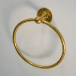 Antique Brass Bathroom Ring Towel Rack