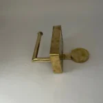 Brass Toilet Paper Holder with Shelf