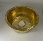 Hammered Brass Round Sink - Image 3