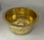 Hammered Brass Round Sink