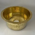 Hammered Brass Round Sink