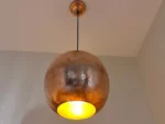Hammered Copper Ball Pendant Light - Image 2