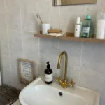 Unlacquered Brass Single Hole Gooseneck Kitchen Faucet - Image 2