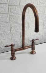 Moroccan Copper Bridge Kitchen Faucet - Image 2