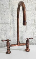 Moroccan Copper Bridge Kitchen Faucet - Image 5