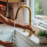 Brass Pull Down Kitchen Faucet - Image 2