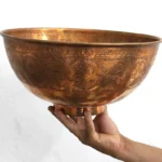 Solid Engraved Copper Vessel Sink