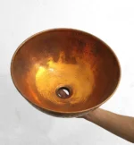 Solid Engraved Copper Vessel Sink - Image 2