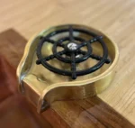 Unlacquered Brass Bar Glass Rinser - Image 3