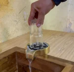 Unlacquered Brass Bar Glass Rinser - Image 4