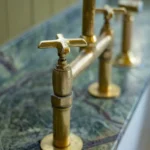 Unlacquered Brass Kitchen Faucet - Image 5