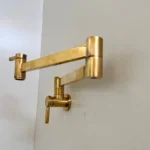 Unlacquered Brass Pot Filler Kitchen Faucet - Image 4