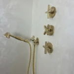 Unlacquered Brass Shower Set - Image 3