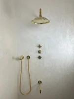 Unlacquered Brass Shower Set - Image 5