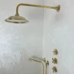 Unlacquered Brass Shower Set - Image 6