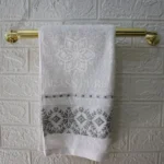 Unlacquered Brass Towel Bar Hanger - Image 3