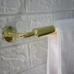 Unlacquered Brass Towel Bar Hanger - Image 4