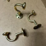 Unlacquered Brass Crescent Wall Hooks - Image 2