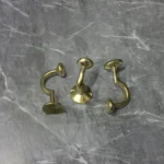 Unlacquered Brass Crescent Wall Hooks - Image 3
