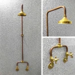 Unlacquered Solid Copper Shower System - Image 2